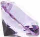Merkloos Namaak/nep diamant edelsteen - van glas - lila paars - 4 x 4 cm