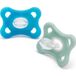 Mam Sucette Silicone Confort 3-12 Mois Bleu/Vert 2 Unités