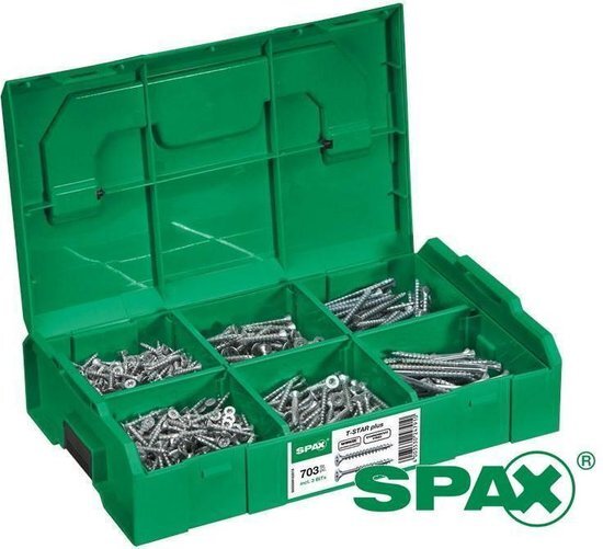 Spax T-STAR assortimentskoffer 703-delig TX