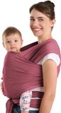 Laleni Draagdoek voor Pasgeborenen tot 15 kg in Katoen | Omslagdoek OEKO-TEX gecertificeerd | Newborn Babydraagzak 5,10m lang | Fysiologische Kinderdraagzak | Rood