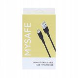 MYSAFE Câble Micro USB 1M Noir