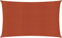 vidaXL Zonnezeil 160 g/m² 4x7 m HDPE Terracottakleurig
