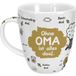 Sheepworld mok met Duitse spreuk "Ohne Oma ist alles doof" porselein | porselein, 45 cl | voor koffie en thee, met spreuk, verjaardagscadeau | 45135