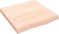 vidaXL Tafelblad - 60x60x(2-6) cm - onbehandeld - massief eikenhout