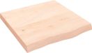vidaXL Tafelblad - 60x60x(2-6) cm - onbehandeld - massief eikenhout