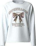 NAME IT - NKFVEEN LS NREG TOP - Meisjes - Lange mouwen shirts - Maat 134/140 - Katoen - Wit