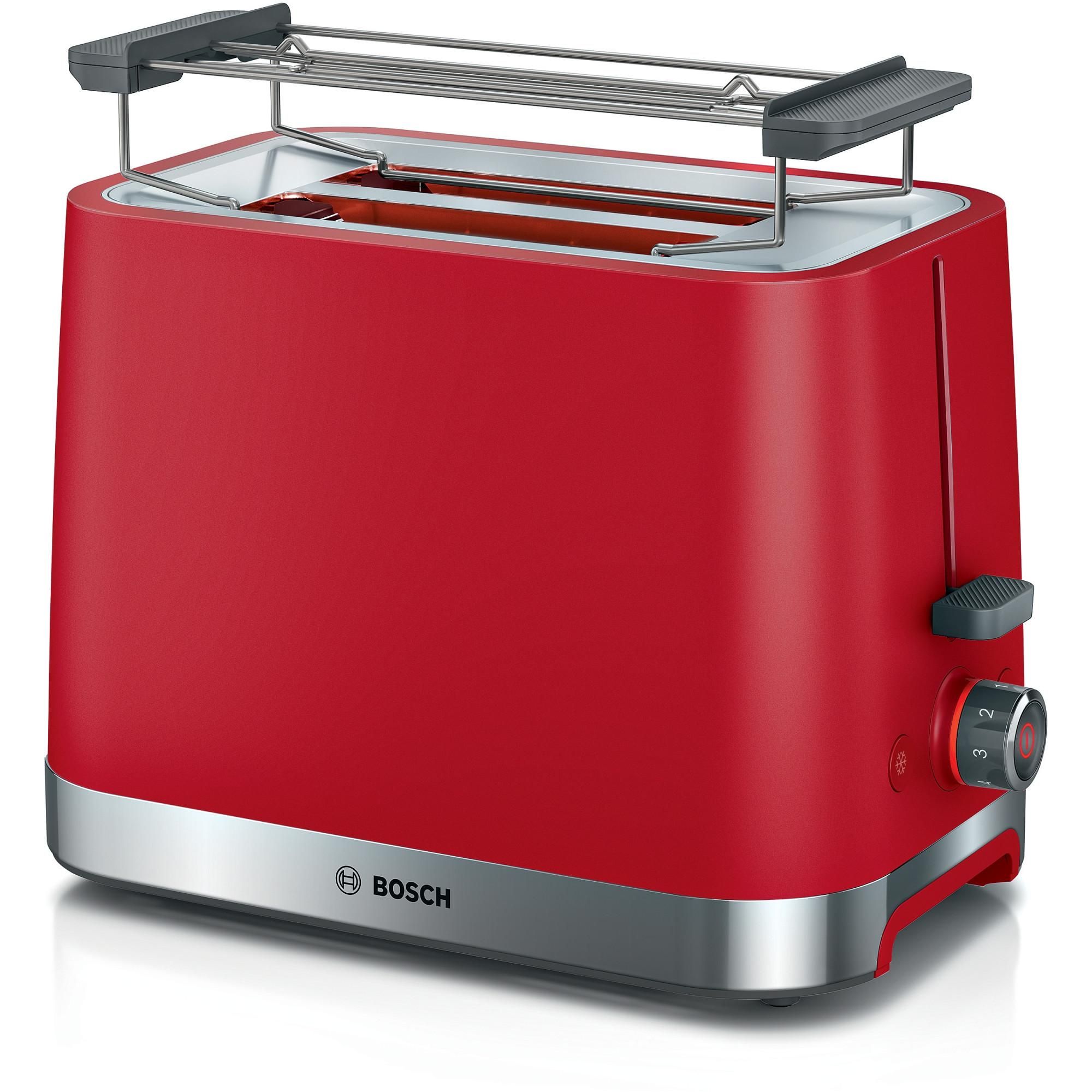 Bosch TAT4M224 Broodrooster - 2 Snedes - 950W - Rood