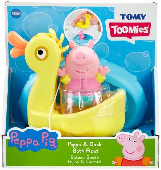 Toomies Peppa Pig eend drijver multicolor
