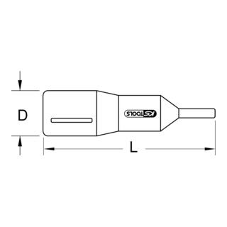 KS Tools 1/2" geïsoleerde bit inbus zeskant - 17mm - 1 stuk