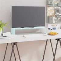 vidaXL TV-meubel/monitorverhoger 60x25x11 cm glas groen