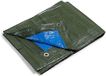 Kippen 6064CS, afdekzeil met oogjes, tweekleurig, gewicht 90 g/m², maat 4 x 5 (20 m²), groen/blauw