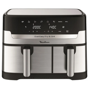 Moulinex Moulinex Dual Easy Fry  &  Grill 8.3l Stainless Steel Ez905d20