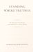 Standing Libri GmbH Standing Where Truth Is: On Ontological Authority and Stability in a Noisy World Paperback