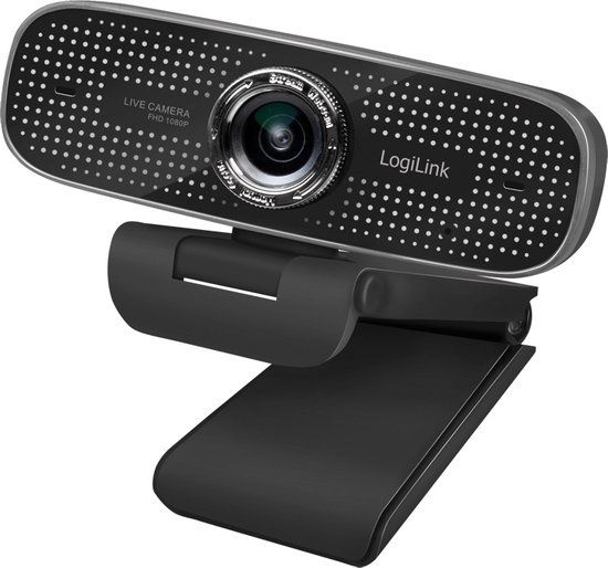 LogiLink UA0378 Webcam - 2MP, 1080p, USB 2.0, Zwart