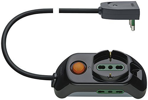 Vimar FP00511 meervoudige stekkerdoos met lichtschakelaar, 1 universeel stopcontact, 2 stopcontacten, 3 m kabel
