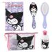 CERDÁ LIFE'S LITTLE MOMENTS Kuromi Verzorgingsset Meisjes - Toilettas met Handdoek Haarborstel en Flesje - Officieel Gelicenseerd