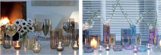 LSA Polka Waterglazen - Set van 4 - Pastel Assorti - 0.42L - Vaatwasserbestendig