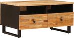 Maison Exclusive - Table basse, marron, 80 x 54 x 40 cm, manguier massif