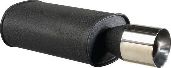 Universele Sportuitlaat - 63,5mm - Zwart - Einddemper