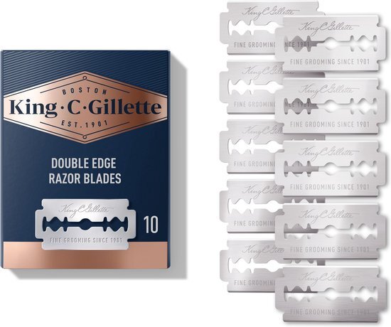 King C. Gillette Double Edge Safety Razor mesjes 10 Navulmesjes