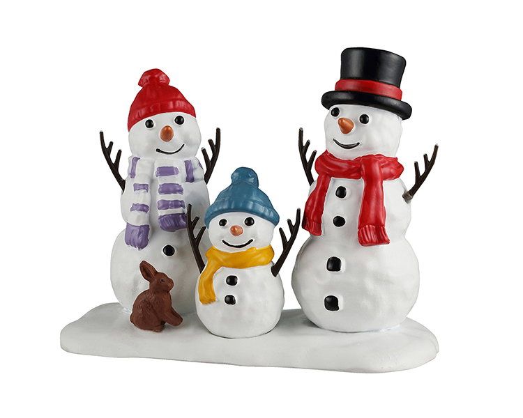 LEMAX Snowman family ornament