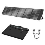 Ecosonique Opvouwbaar zonnepaneel, 200 W, monokristallijn zonnepaneel met USB-C 65 W PD3.0, USB-A QC3.0 snel opladen, MC4-uitgangen, verstelbare standaard voor powerstations, camper en outdoor