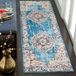 SAFAVIEH Bristol BTL343 Moderne geweven tapijtloper voor woonkamer, slaapkamer, elk interieur, blauw/lichtgrijs, 69 x 244 cm