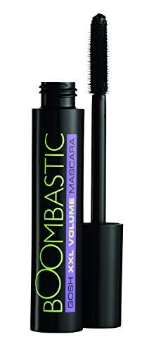 Gosh Boombastic 001 Black Mascara voor extreem volume en lange wimpers, met nauwkeurige XL wimperborstel, scheidt wimpers bij het inkt, langdurig, huidvriendelijk en parfumvrij
