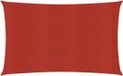vidaXL Voile d'ombrage 160 g/m² 3x6 m HDPE Rouge
