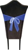 PartyDeco Tule stof op rol - 3x - donkerblauw - 30cm x 9meter - Organza/mesh decoratie stoffen