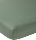 Meyco Home Uni hoeslaken twijfelaar - forest green - 120x200cm