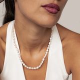 Hey Happiness Parel Ketting Dames - 925 Sterling Zilver 18K Goud Verguld - Verstelbaar 41-46 cm - Hypoallergeen - Goud