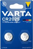 Varta LITHIUM Coin Batterijen CR2025 Blister - 3 x 2 stuks - Voordeelverpakking