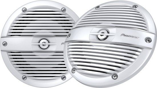 Pioneer TS-ME650FC Marine Speakers - 500W - White - 2-Way - 2x 75W RMS