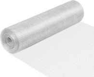 Wiltec Fil de volière, 1 x 10 mètre, fil pour clapier à lapins avec une taille de maille de 6,3 mm, hexagonal, fil d'acier galvanisé, grillage résistant aux intempéries pour clapier