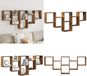 vidaXL - Wandschap - 159x18x66 cm - bewerkt hout - oud houtkleurig