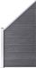 vidaXL Schuttingpaneel Composiet Grijs 95x(105-180) cm