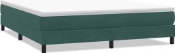 Boxspring velours vert foncé 180x210 cm