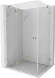 Mexen Lunar cabine de douche articulée gauche 100 x 90 cm, transparent, or