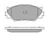 MEYLE Bremsbelagsatz, Scheibenbremse 0252398317 Vorderachse | Compatibel met: LEXUS IS C, IS II, IS III
