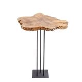 Ambientehome, bijzettafel, hout, naturel, 60 x 60 x 76 cm