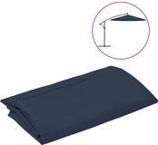vidaXL Vervangingsdoek voor tuinparasol 350 cm blauw