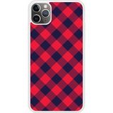 Tartan Rouge Bedrukt siliconen hoesje compatibel met iPhone 11 Pro Max