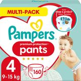 Pampers Premium Protection Luierbroekjes Maat 4 (9kg-15kg) - 160 Broekjes - Multi-Pack