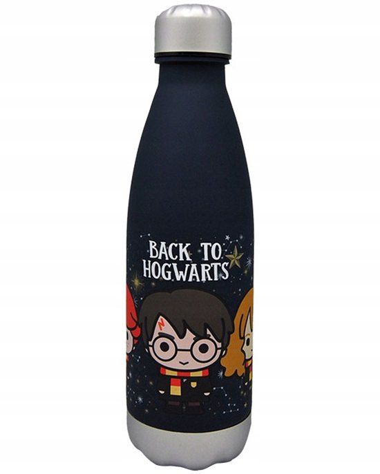 Merkloos Matte Drinkfles 650ml - BPA-vrij Plastic - Blauw - Harry Potter