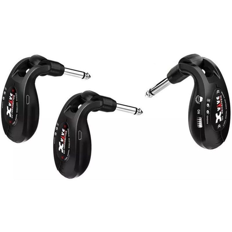 Xvive U2 Guitar Wireless System Bundle - Black (2x Transmitter & 1x Receiver)