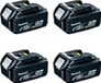 Makita Verpakking met 4 BL1850 batterijen (18V - 5,0 Ah)