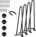 VEVOR Set Van 4 Tafelpoten Haarspeldpoten 406 Mm Hoog 110x110 Mm Montageplaat Koolstofstaal Gepoedercoat Haarspeldpoten 227 Kg Draagvermogen Ideaal voor Keukentafels Woonkamer Consoles Studiotafels