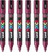 Posca Stiften PC-5M Medium Tip - verfstiften - Wijnrood - 6 stuks