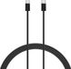 XLayer Fijngeweven USB-C naar USB-C Kabel - Snel Opladen - Nylon - 2m - Zwart